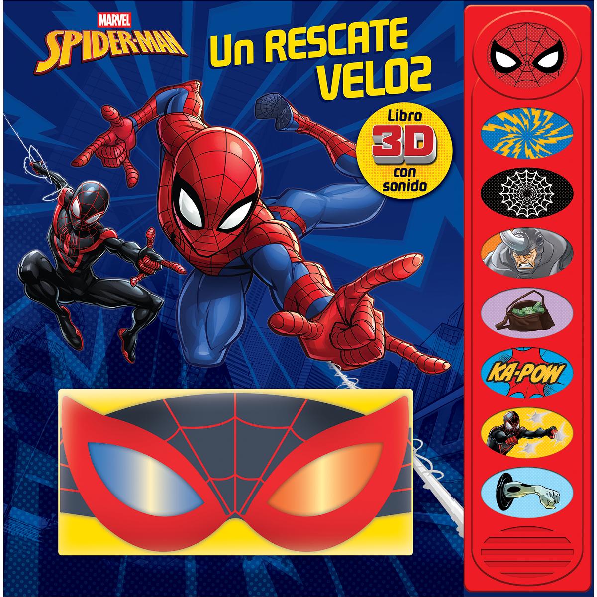 Un rescate veloz.Libro 3d con sonido.Spiderman 3 1