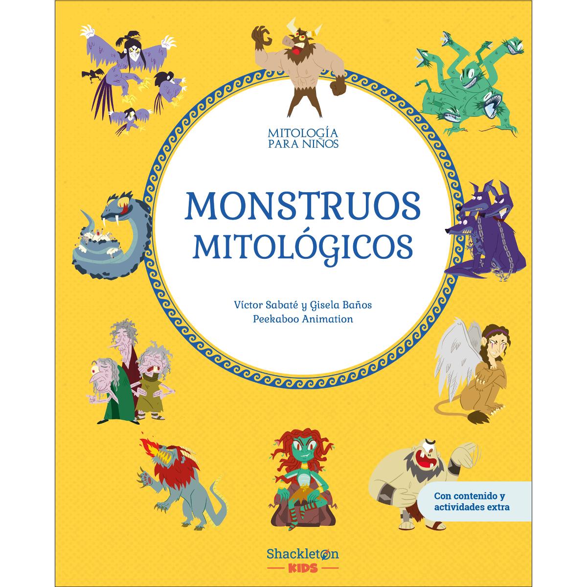 Imagem 0 de Monstruos mitológicos | Libro infantil con juegos y actividades extra | Descubre el maravilloso mundo de la mitología griega, en una cole (Capa dura)