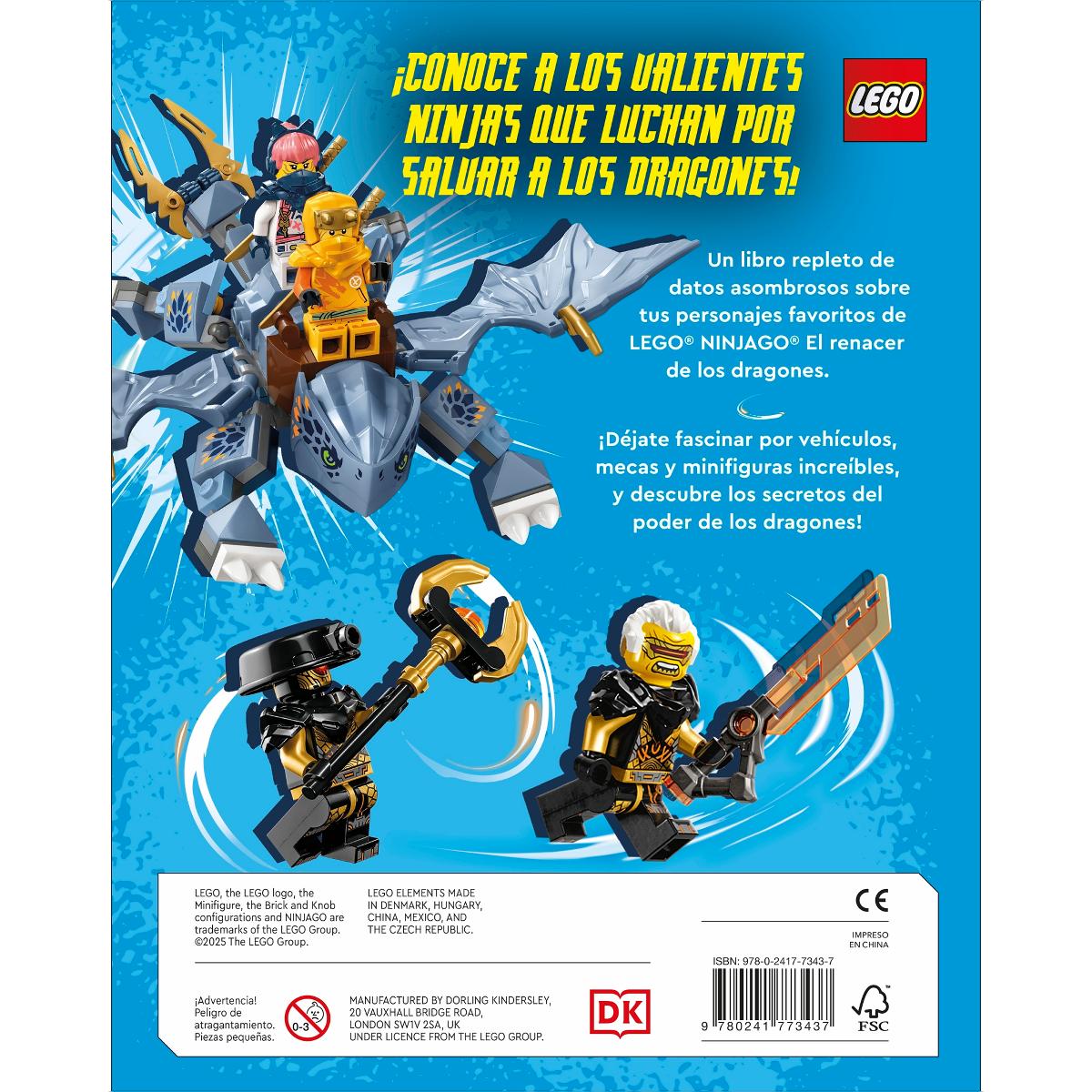 Lego Ninjago. El renacer de los dragones. Enciclopedia de personajes: Incluye una minifigura de Sora (Capa dura) 8