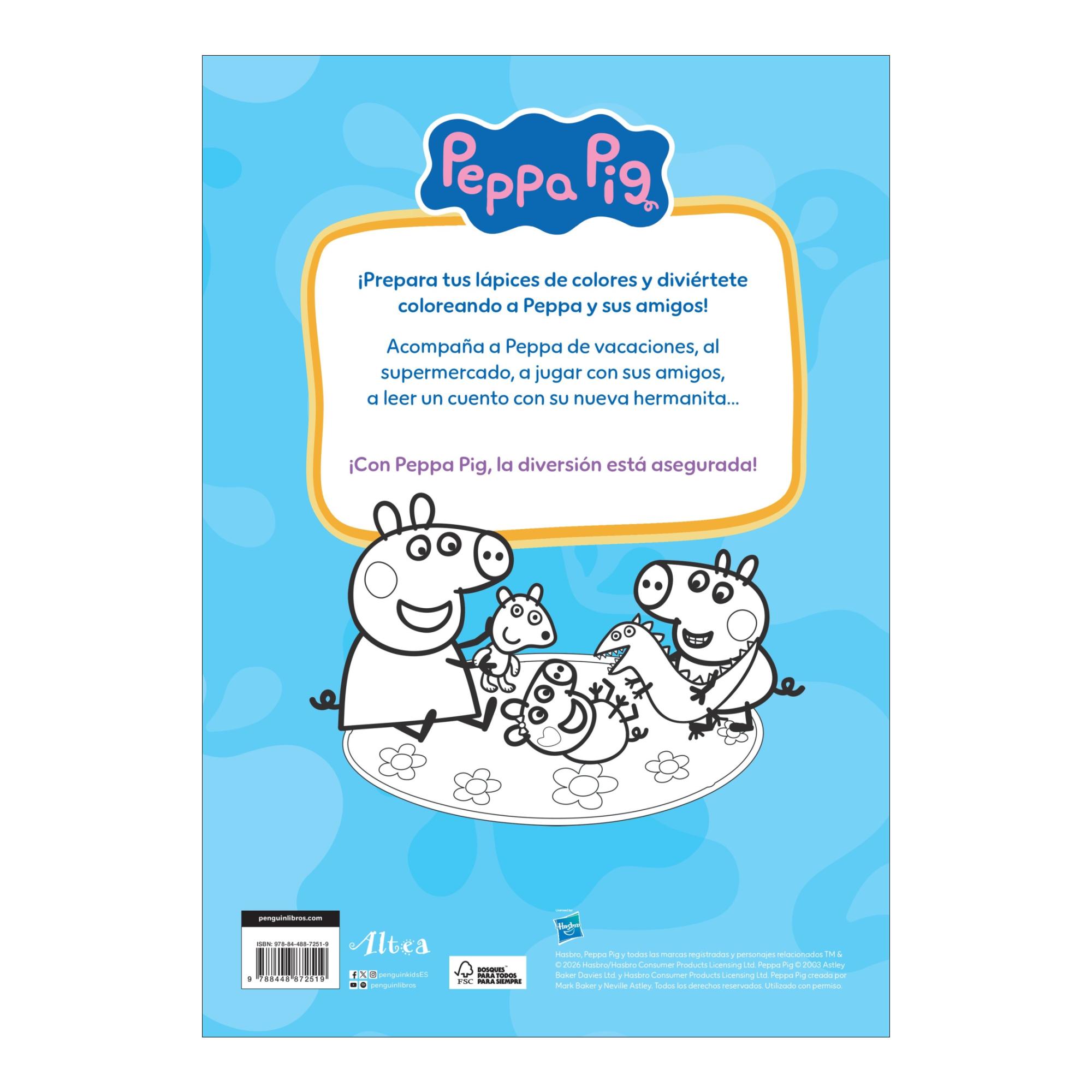 Súper mega libro de colorear (Peppa Pig. Actividades): Con más de 100 dibujos para colorear (Capa mole) 2