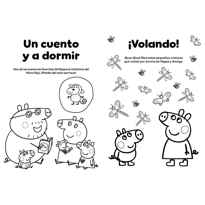 Súper mega libro de colorear (Peppa Pig. Actividades): Con más de 100 dibujos para colorear (Capa mole) 4