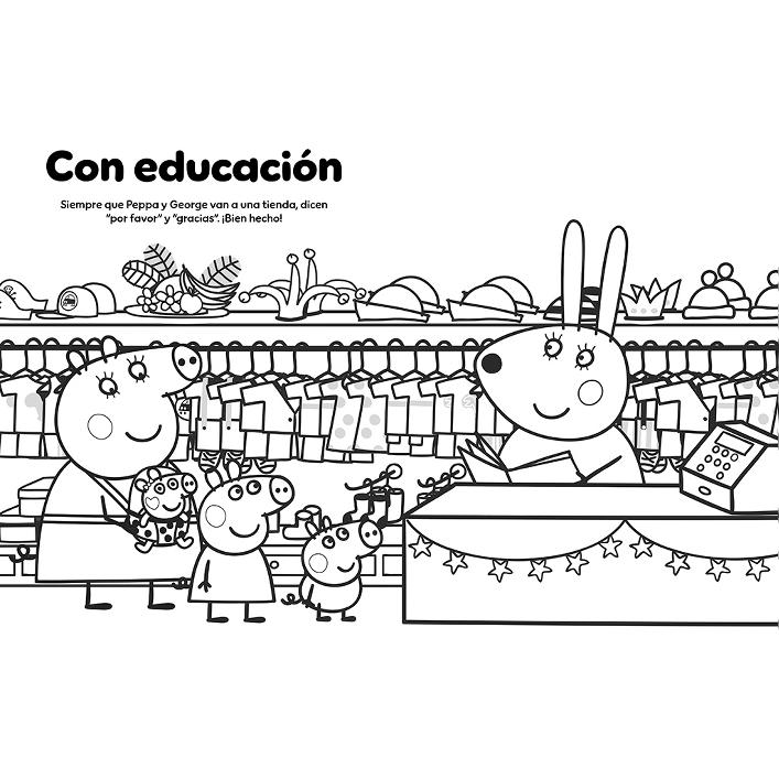 Súper mega libro de colorear (Peppa Pig. Actividades): Con más de 100 dibujos para colorear (Capa mole) 6