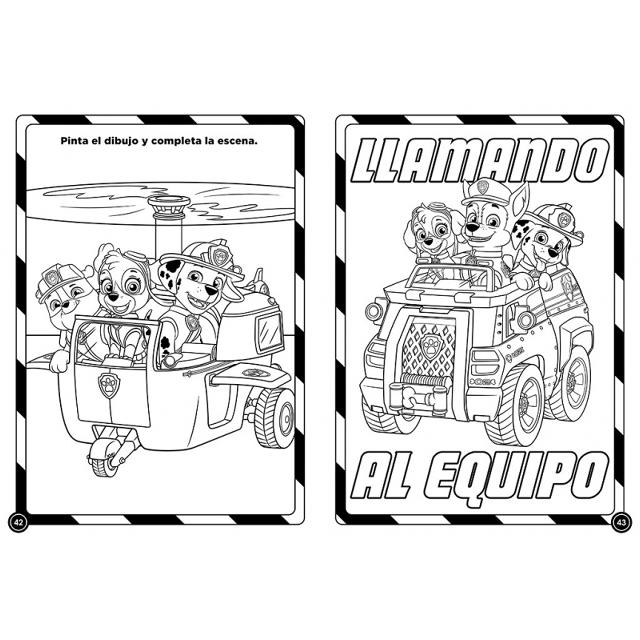 Paw Patrol | Patrulla Canina. Actividades - Súper mega libro de colorear: Con 128 dibujos para colorear (Capa mole) 5