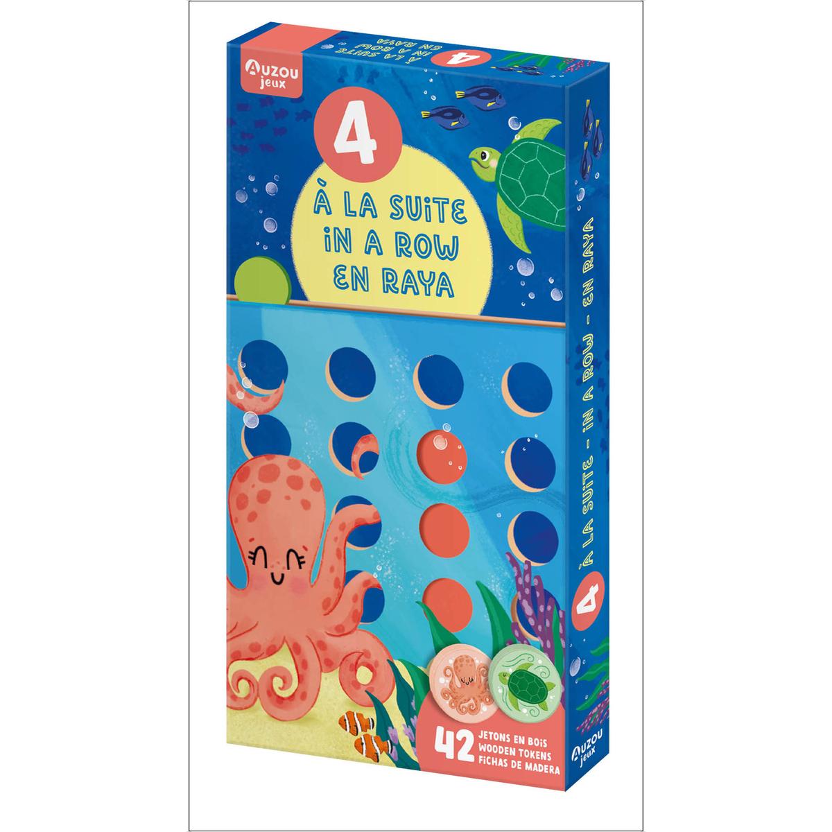 Cuatro en raya. Juego de madera 1