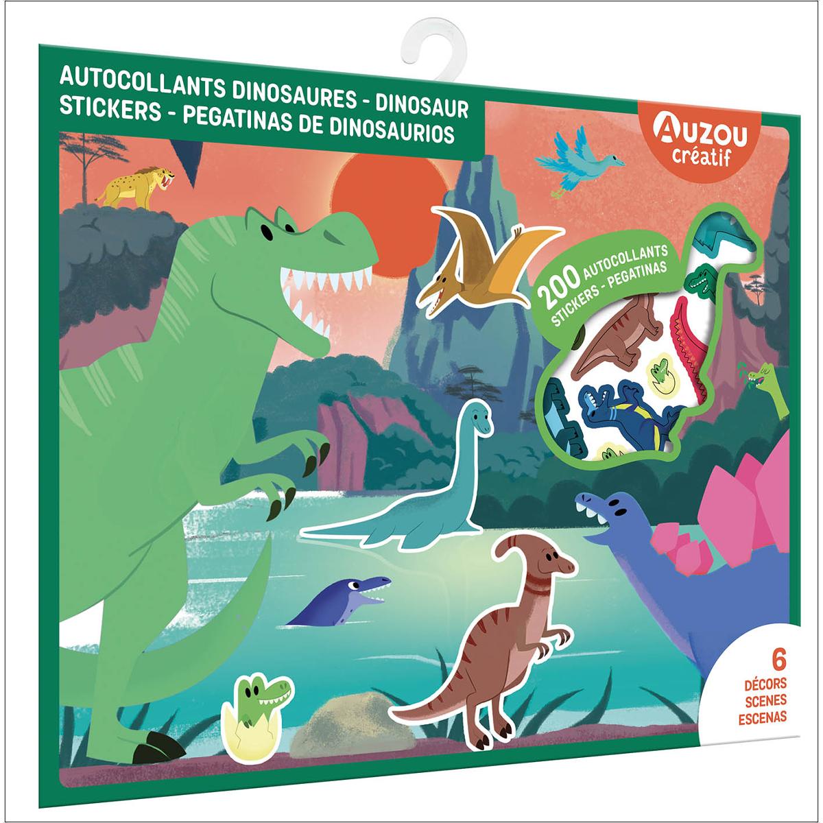Pegatinas de dinosaurios. Estuche de artista 1