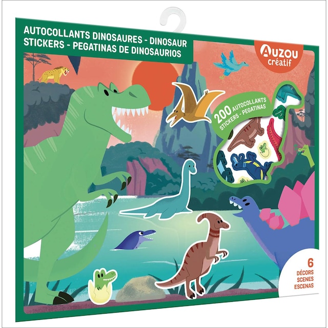 Imagem 0 de Pegatinas de dinosaurios. Estuche de artista