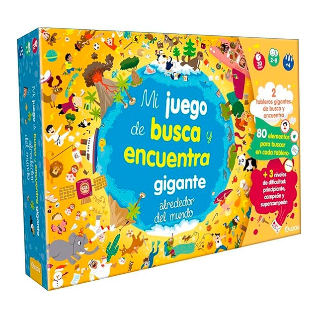 BUSCA Y ENCUENTRA GIGANTE ALREDEDOR DEL MUNDO JUEGO DE MESA 1