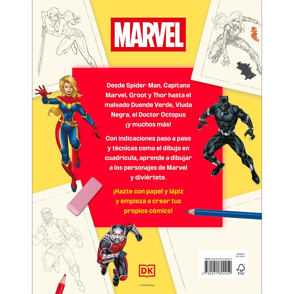 Marvel Dibuja a tus personajes favoritos (Capa mole) 2