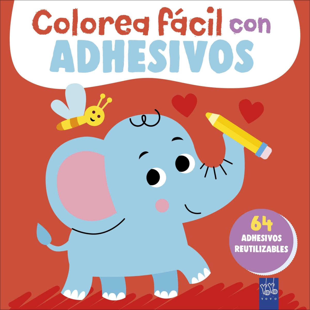 Colorea fácil con adhesivos. Elefante (Capa mole) 1