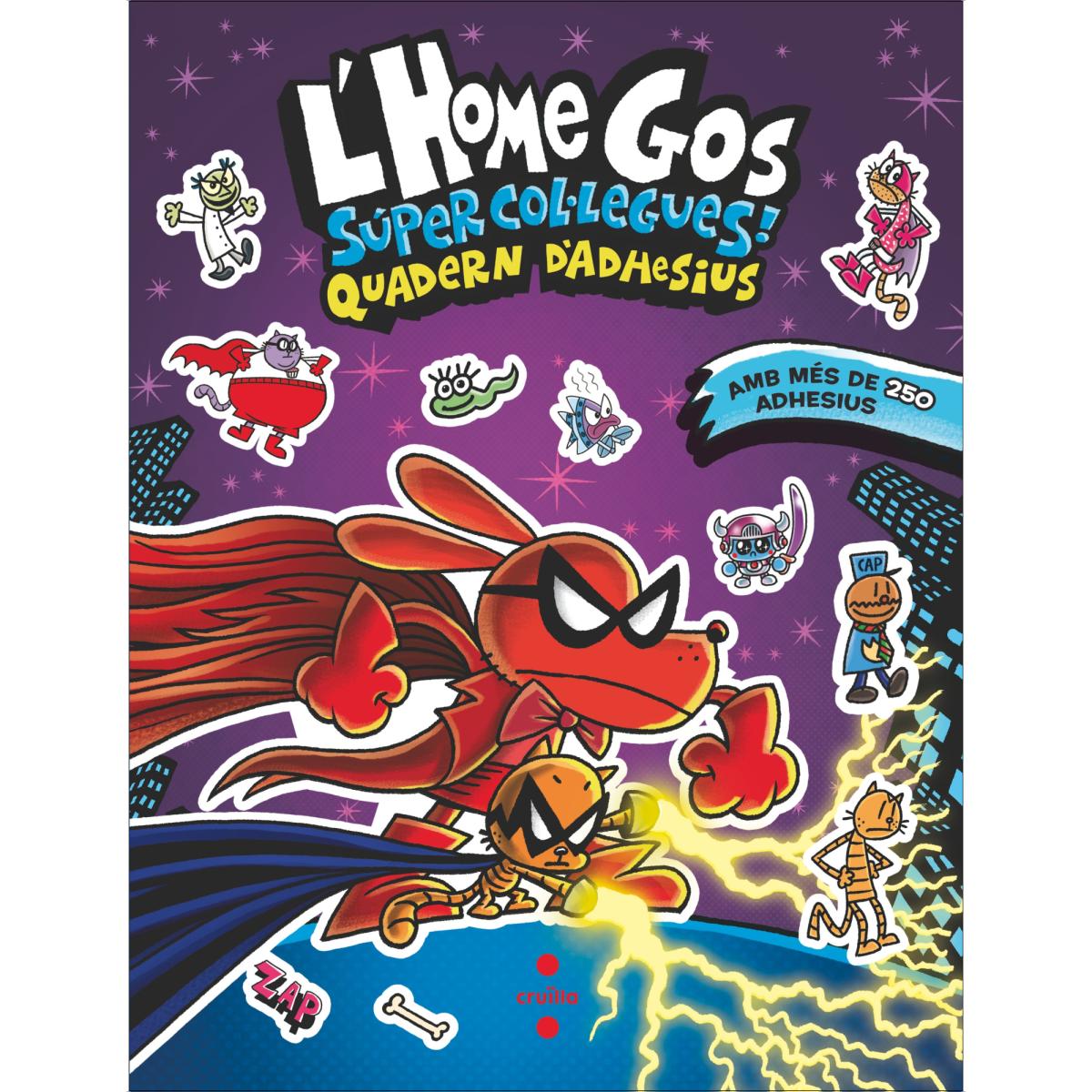 Imagem 0 de L'Home Gos. Súper col·legues. Quadern d'adhesius (Capa mole)