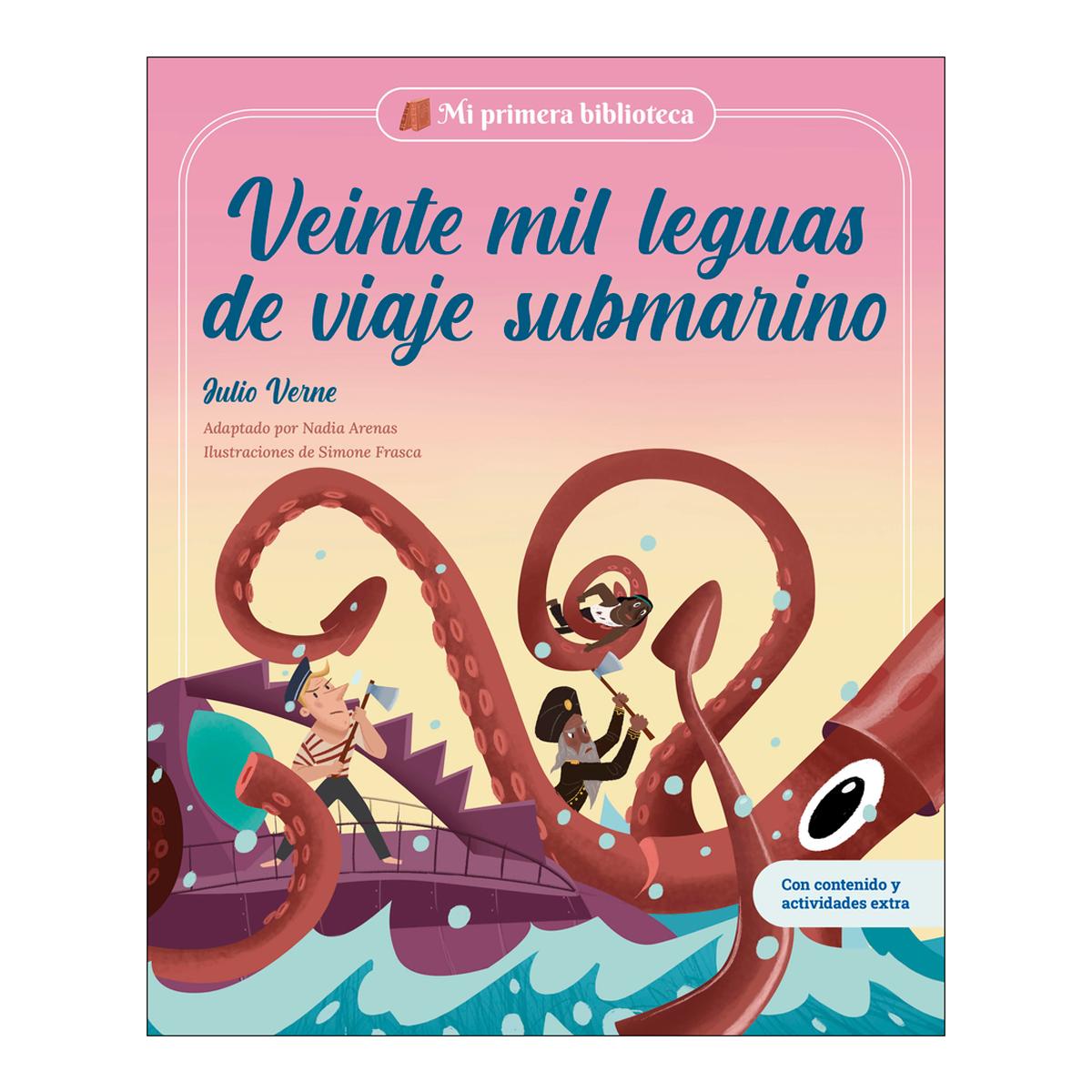 Veinte mil leguas de viaje submarino: Libro infantil con juegos y actividades extra (Capa dura) 1