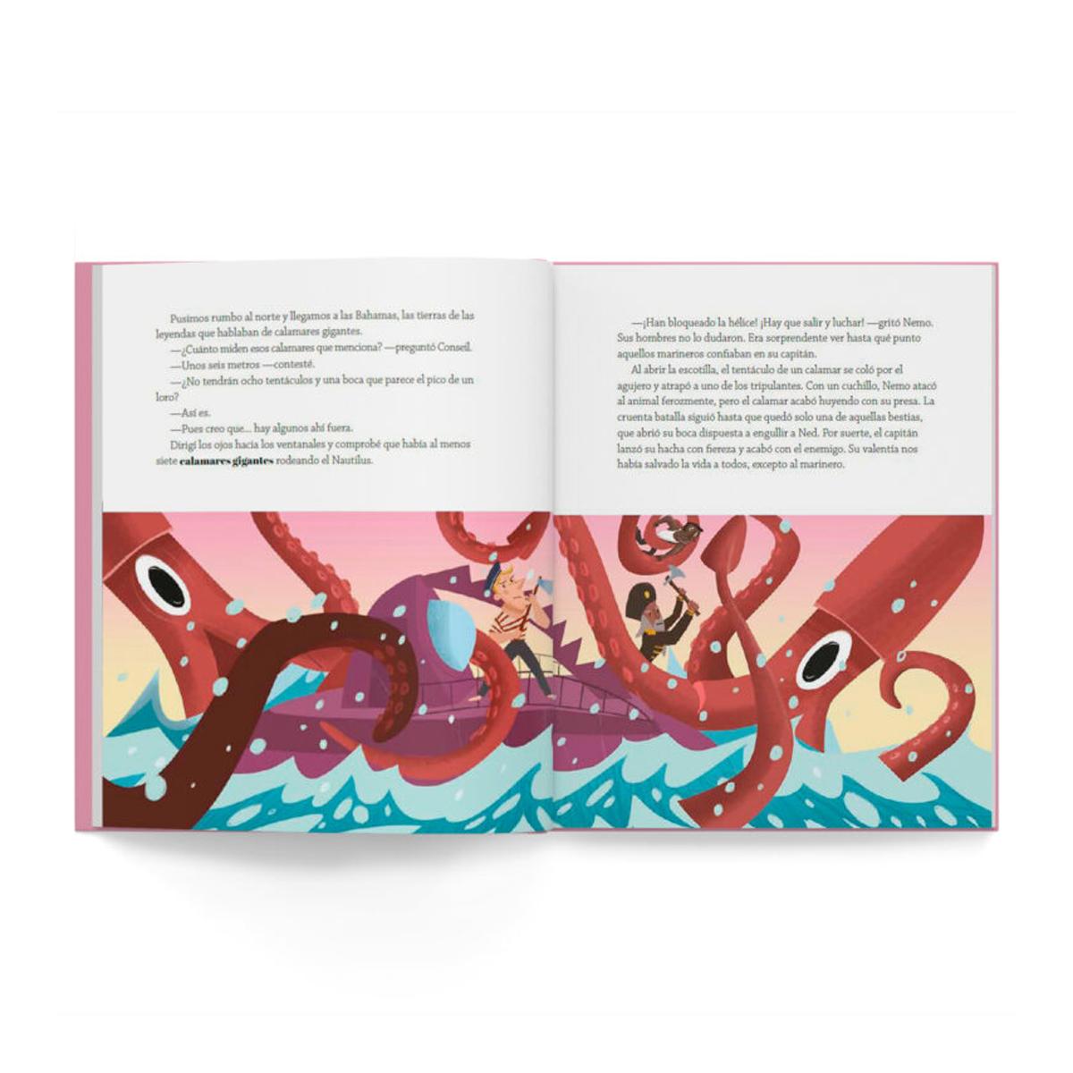 Veinte mil leguas de viaje submarino: Libro infantil con juegos y actividades extra (Capa dura) 4