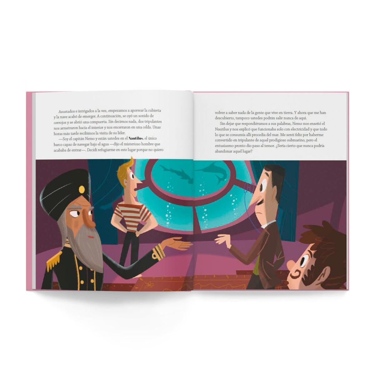 Veinte mil leguas de viaje submarino: Libro infantil con juegos y actividades extra (Capa dura) 5