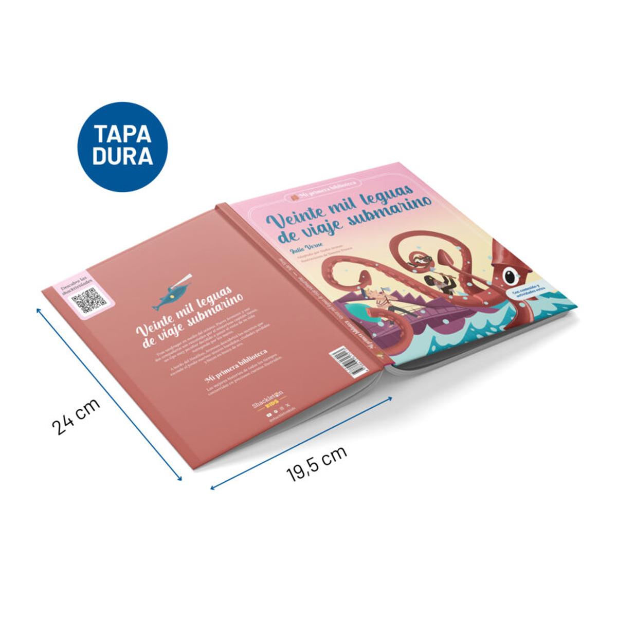 Veinte mil leguas de viaje submarino: Libro infantil con juegos y actividades extra (Capa dura) 6