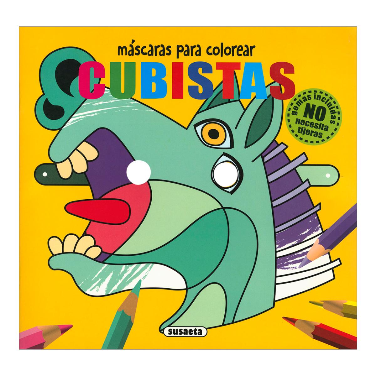 Máscaras para colorear - Cubistas 1