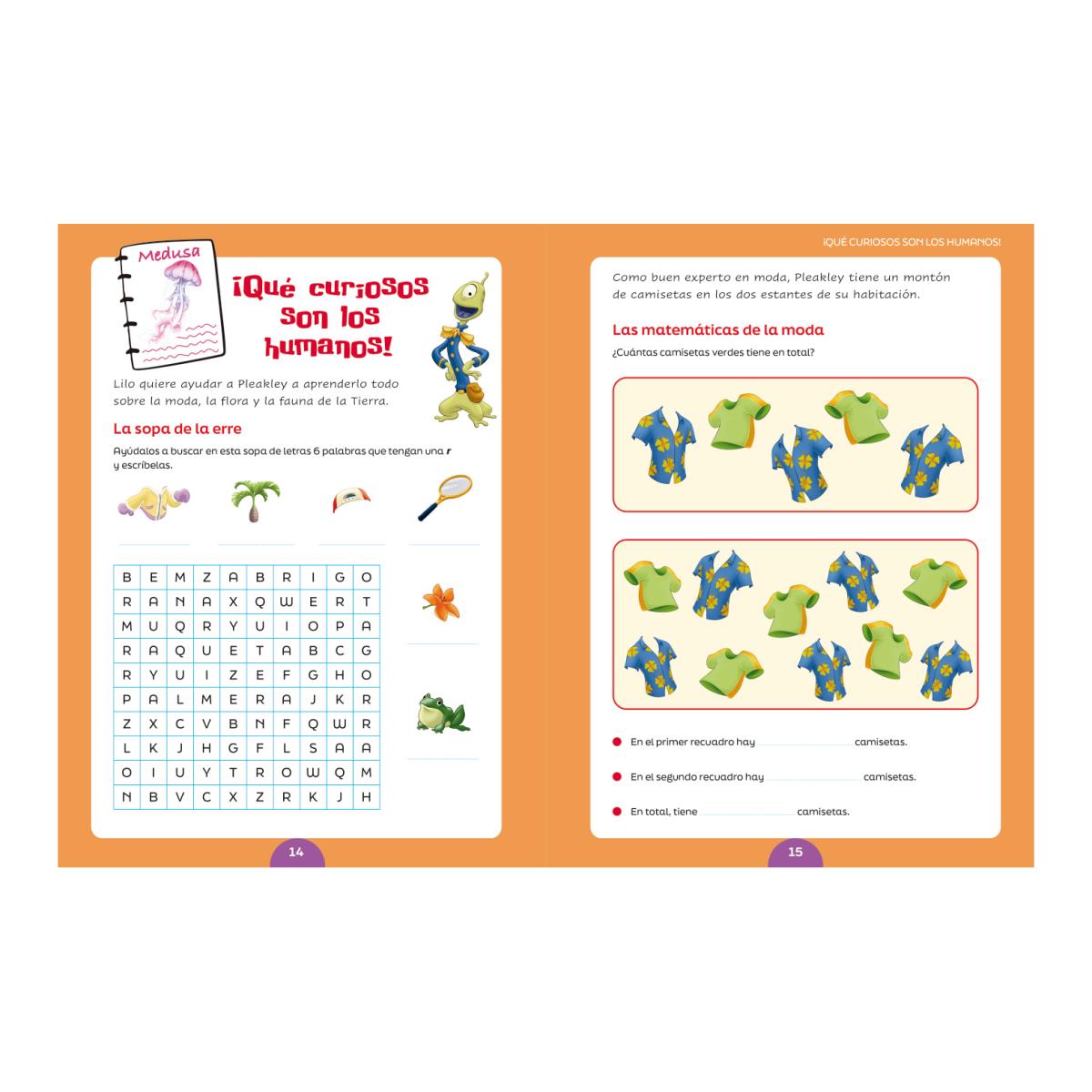 Stitch. Cuaderno de vacaciones (6-7 años): Actividades educativas con los personajes Disney (Capa mole) 2
