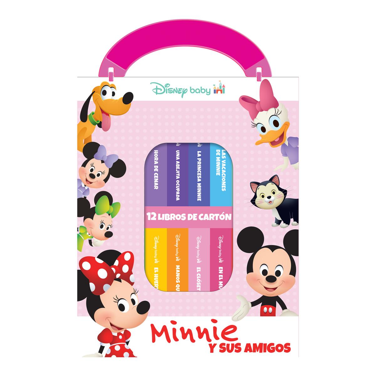DISNEY BABY: MINNIE Y SUS AMIGOS - MI PRIMERA BIBLIOTECA - 12 LIBROS DE CARTON - PI KIDS 1