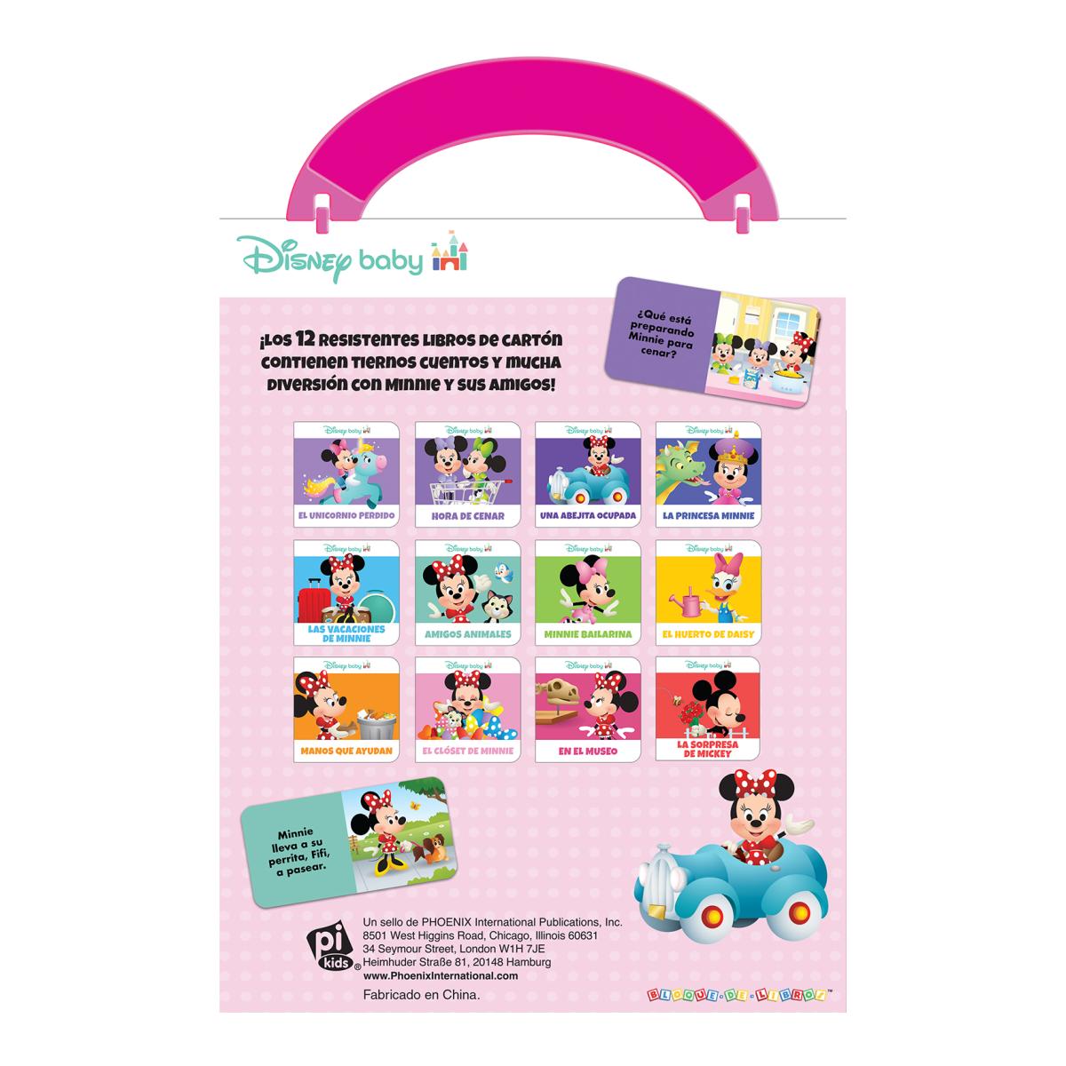 DISNEY BABY: MINNIE Y SUS AMIGOS - MI PRIMERA BIBLIOTECA - 12 LIBROS DE CARTON - PI KIDS 3