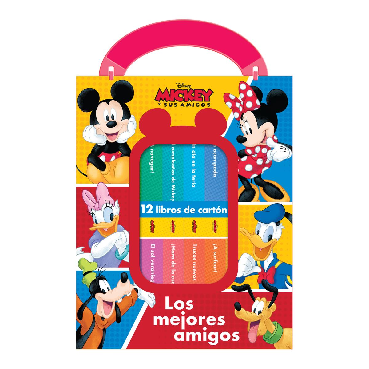 Imagen 0 de DISNEY: MICKEY Y SUS AMIGOS - LOS MEJORES AMIGOS - MI PRIMERA BIBLIOTECA - 12 LIBROS DE CARTON - PI KIDS