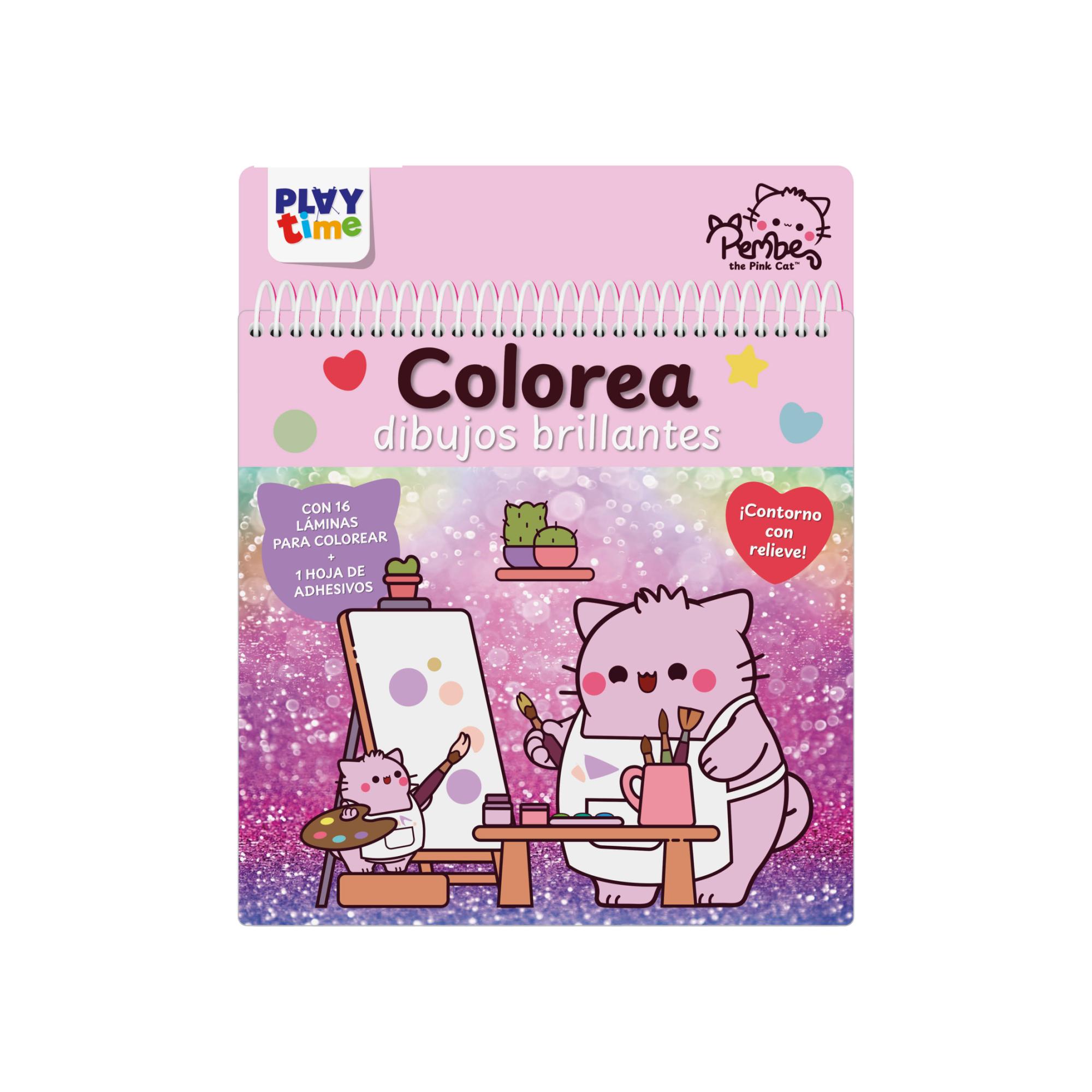 Imagem 0 de COLOREA DIBUJOS BRILLANTES - PEMBE THE PINK CAT