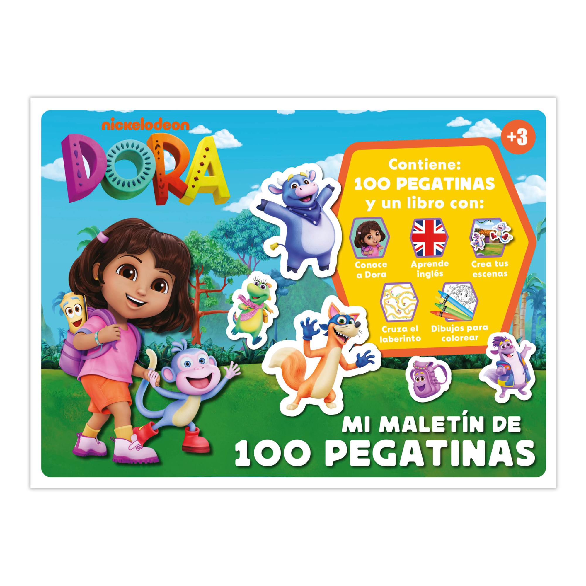 MALETIN DE 100 PEGATINAS DORA 1