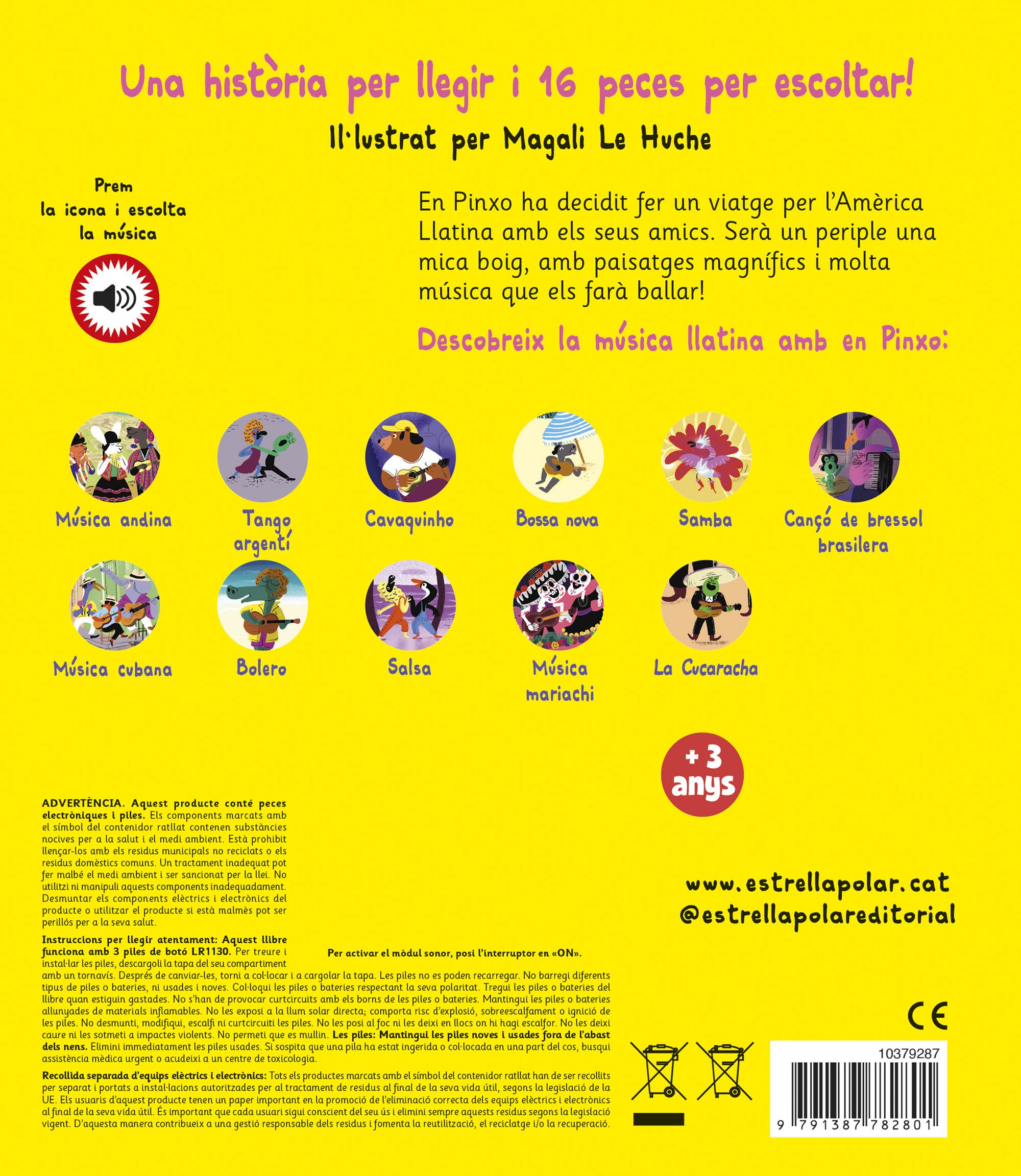 EN PINXO I LA MÚSICA LLATINA. LLIBRE MUS  (Capa dura) 2