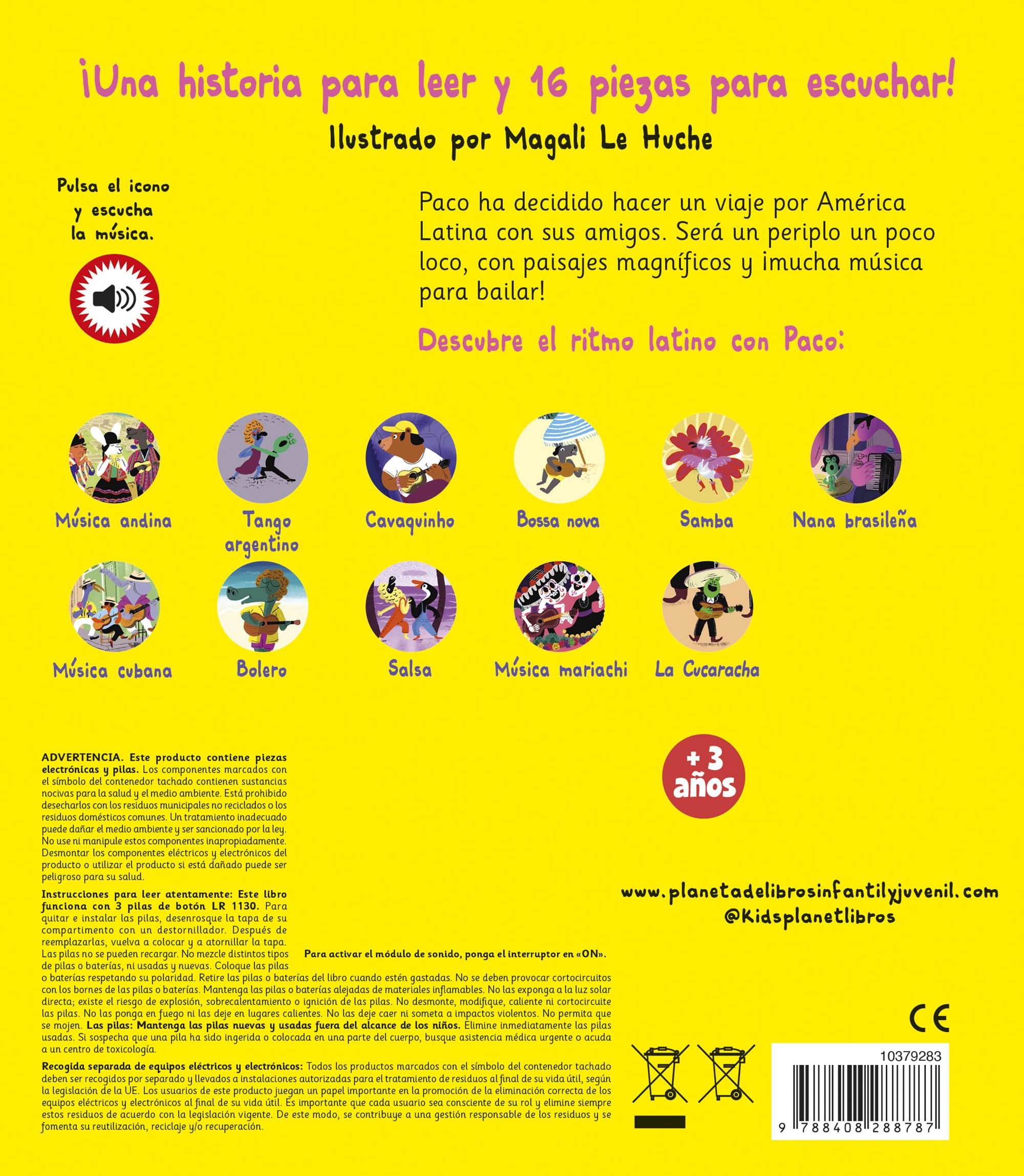 PACO Y EL RITMO LATINO. LIBRO MUSICAL  (Capa dura) 2