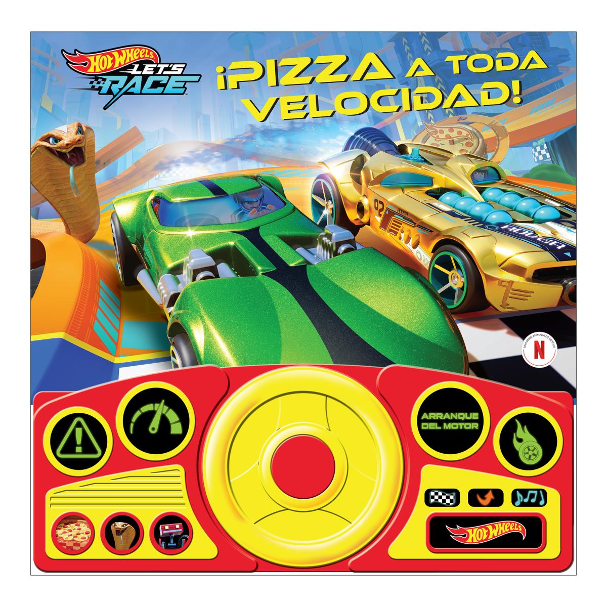 Imagem 0 de Hot Wheels: Let's race - ¡Pizza a toda velocidad! Libro sonoro con volante