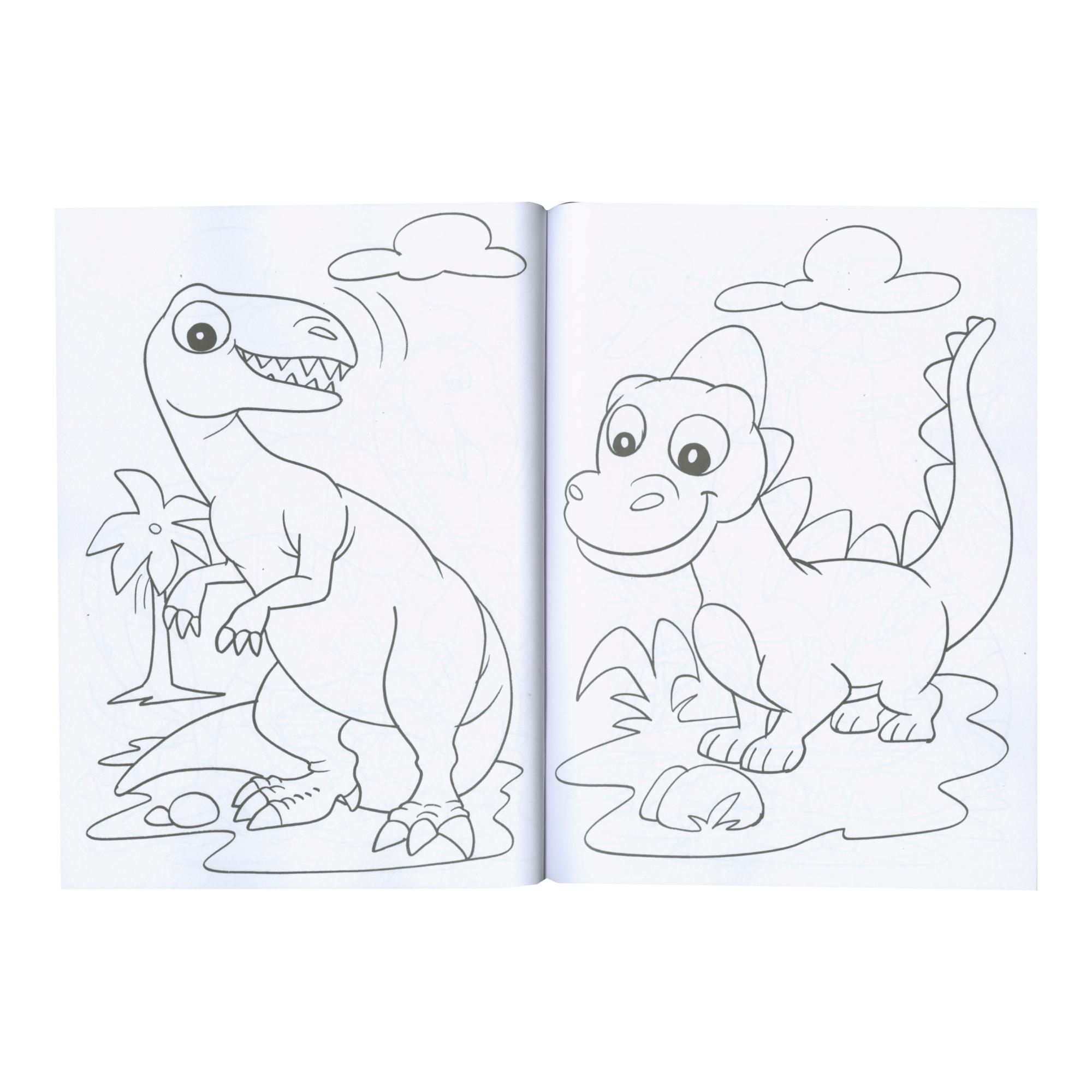 Colorea dinosaurios 1 2