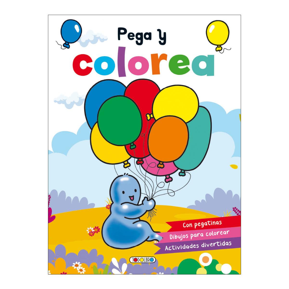 Pega y colorea