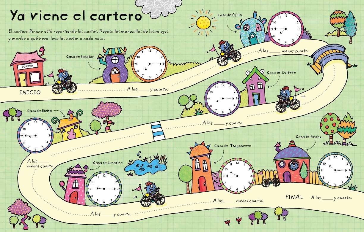 APRENDO A DECIR LA HORA.LIBROS PIZARRA  (Capa Mole) 3