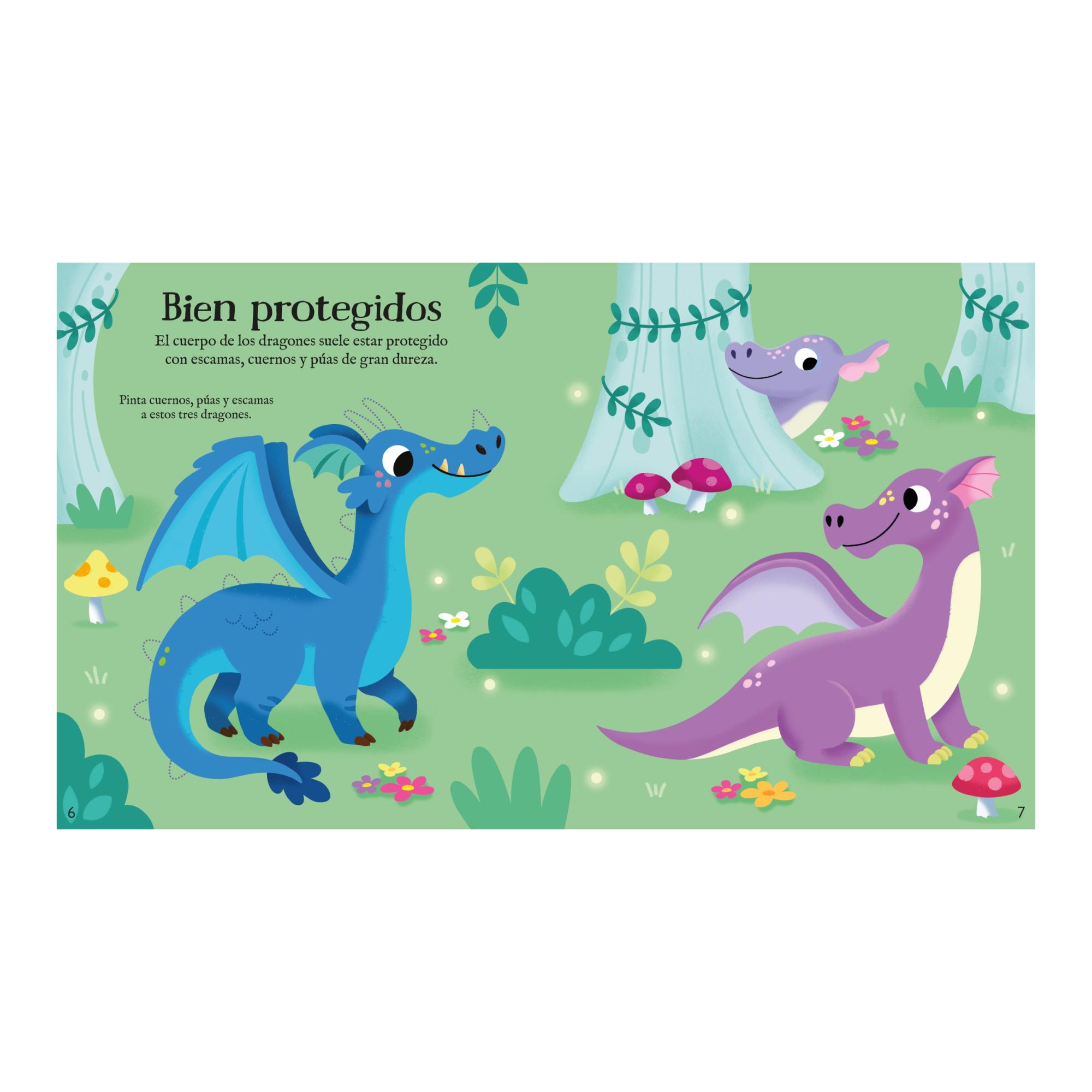 DRAGONES.COLOREA CON LÁMINAS METALIZADAS (Capa Mole) 3