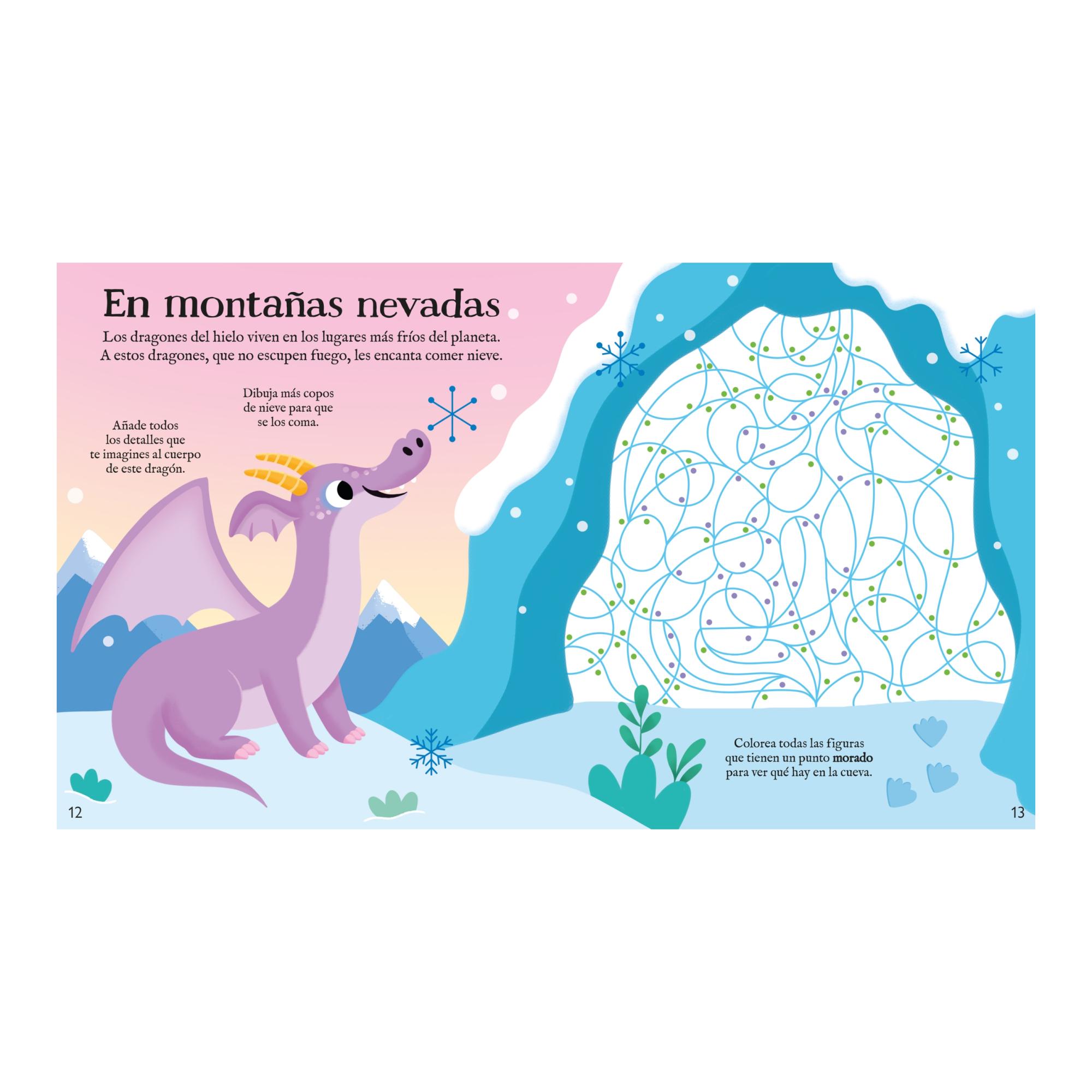DRAGONES.COLOREA CON LÁMINAS METALIZADAS (Capa Mole) 4