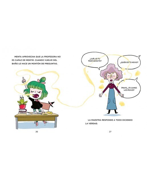 Menta y Burbuja 3 - La profe bocazas: Con letra MAYÚSCULA para que niños y niñas a partir de 6 años aprendan a leer solos  (Tapa dura) 2
