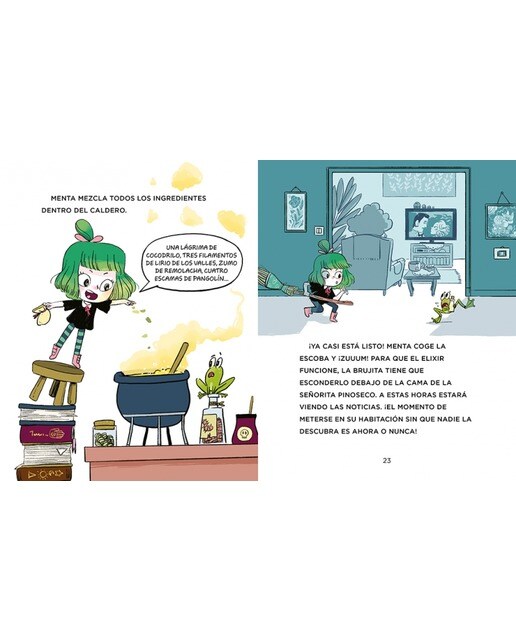 Menta y Burbuja 3 - La profe bocazas: Con letra MAYÚSCULA para que niños y niñas a partir de 6 años aprendan a leer solos  (Tapa dura) 3