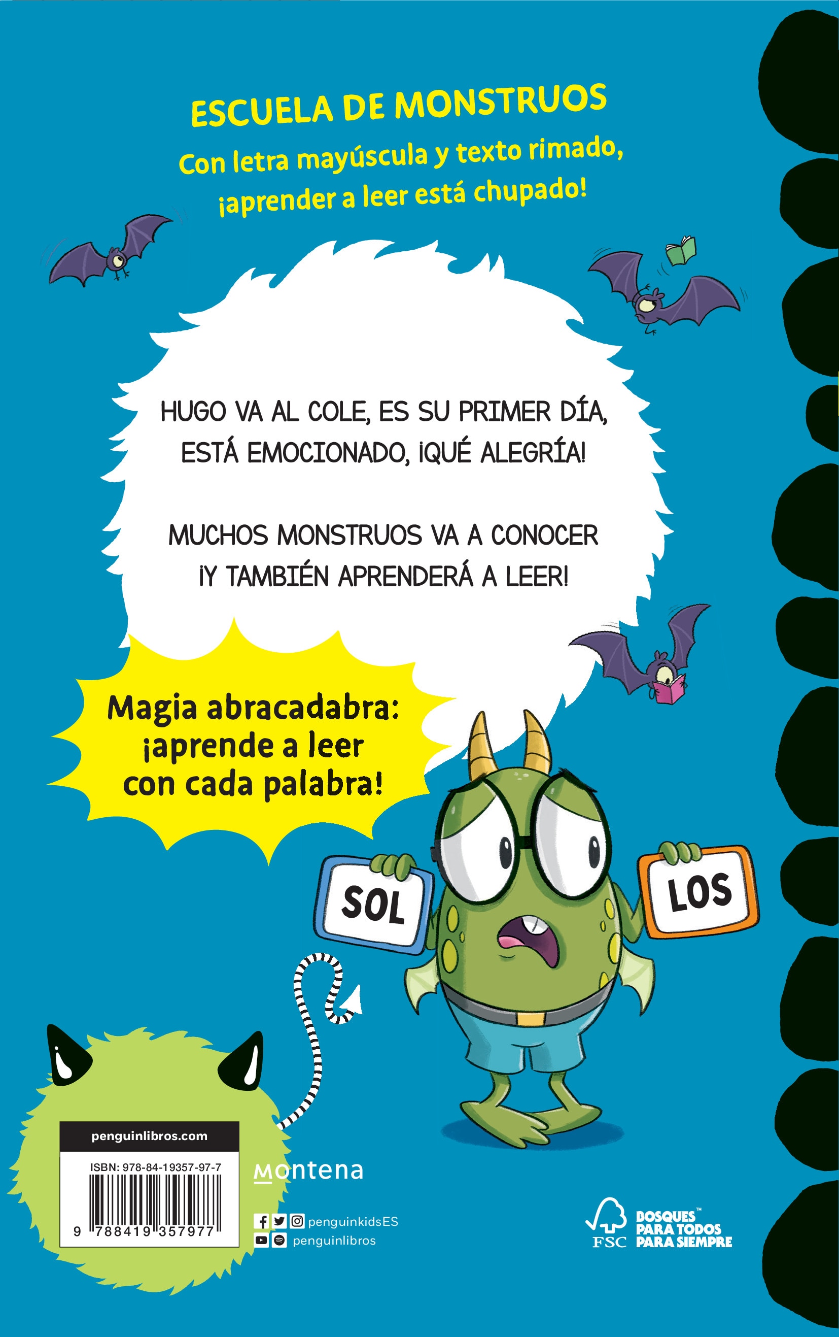 Aprender a leer en la Escuela de Monstruos 11 - Primer día, ¡qué alegría!: En letra MAYÚSCULA (libros para niños a partir de 5 años) (Tapa blanda) 2