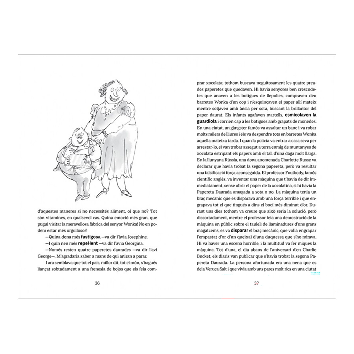 Charlie i la fàbrica de xocolata: Textos originals de l'autor  (Tapa blanda) 3