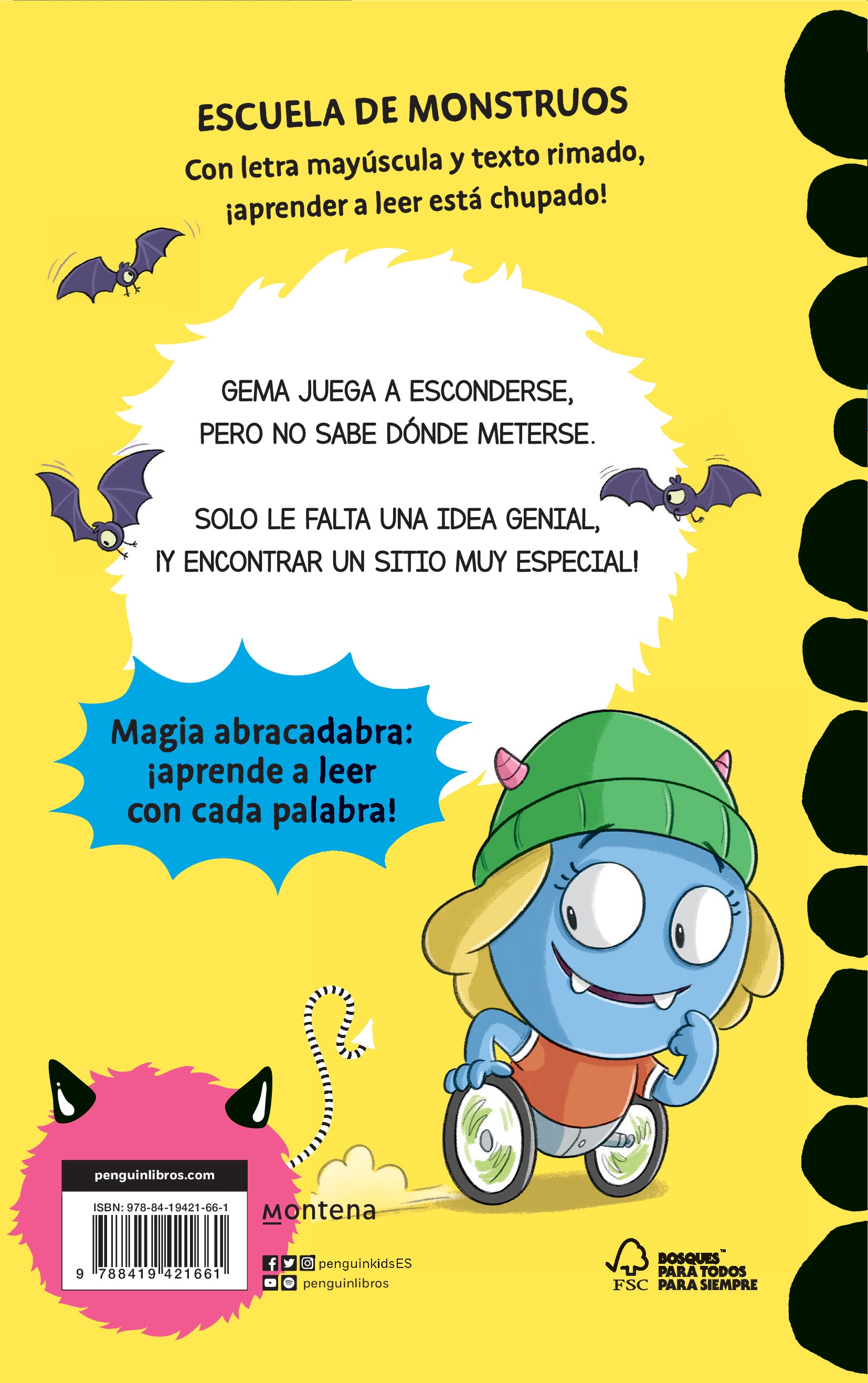 Aprender a leer en la Escuela de Monstruos 12 - Una idea sobre ruedas: En letra MAYÚSCULA (libros para niños a partir de 5 años) (Tapa blanda) 2