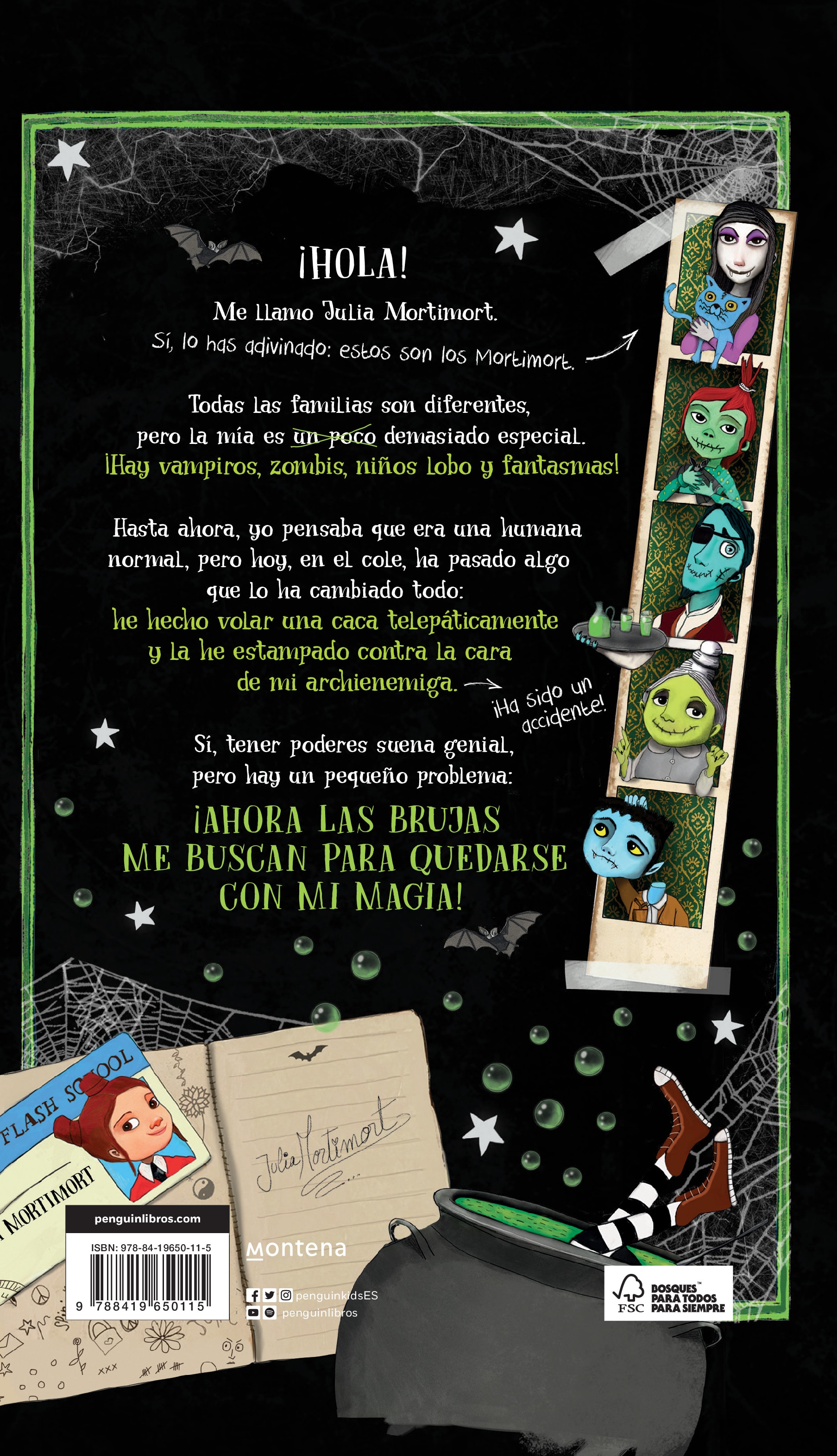 Julia y Los Mortimort 1 - Una niña POCO muerta: CUIDADO con este libro, podrías morirte& ¡DE RISA! (Tapa dura) 2