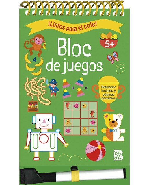 LISTOS PARA EL COLE BLOC DE JUEGOS +5