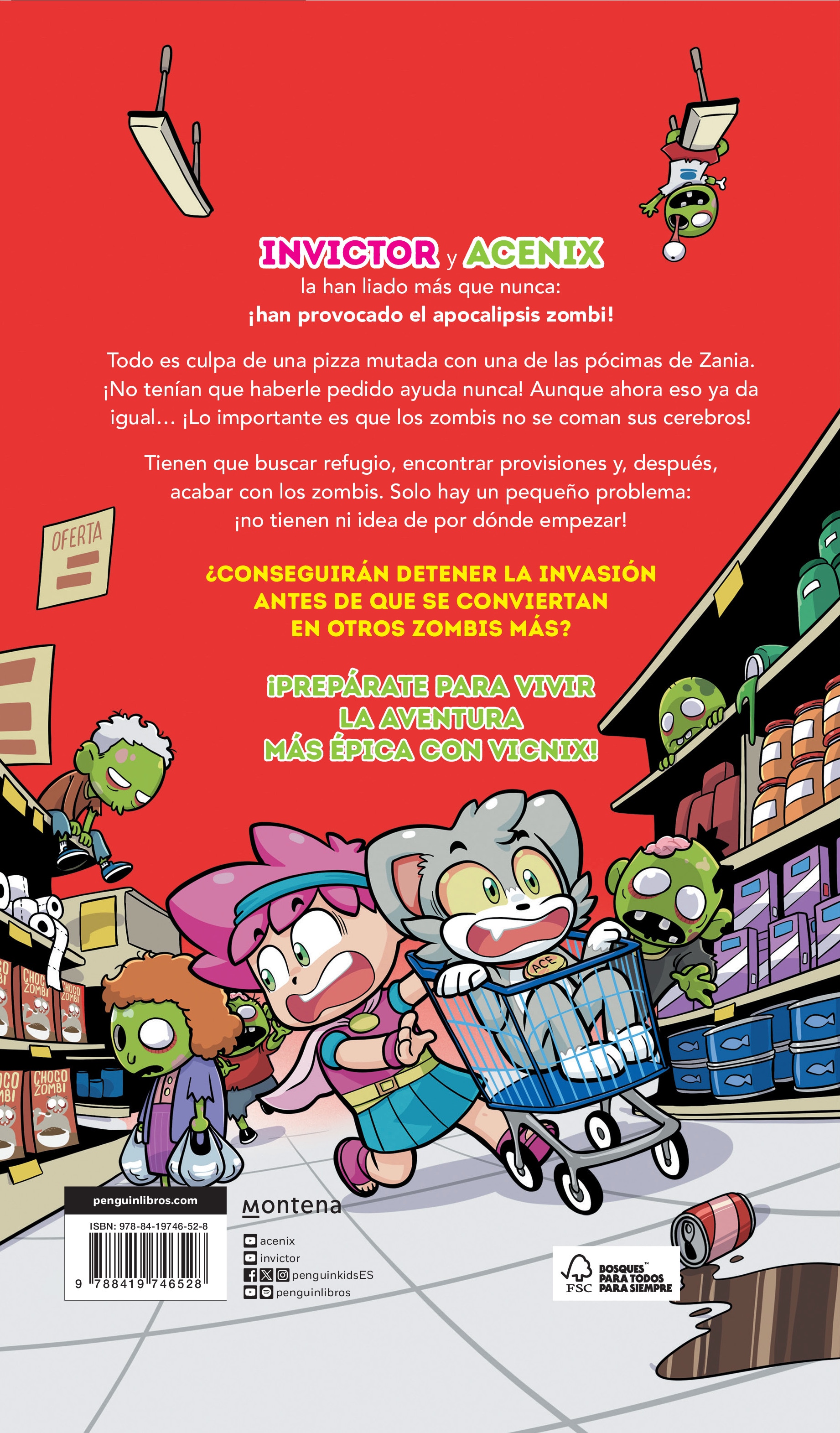 Vicnix en el apocalipsis zombi (Invictor y Acenix 5)  (Tapa dura) 2