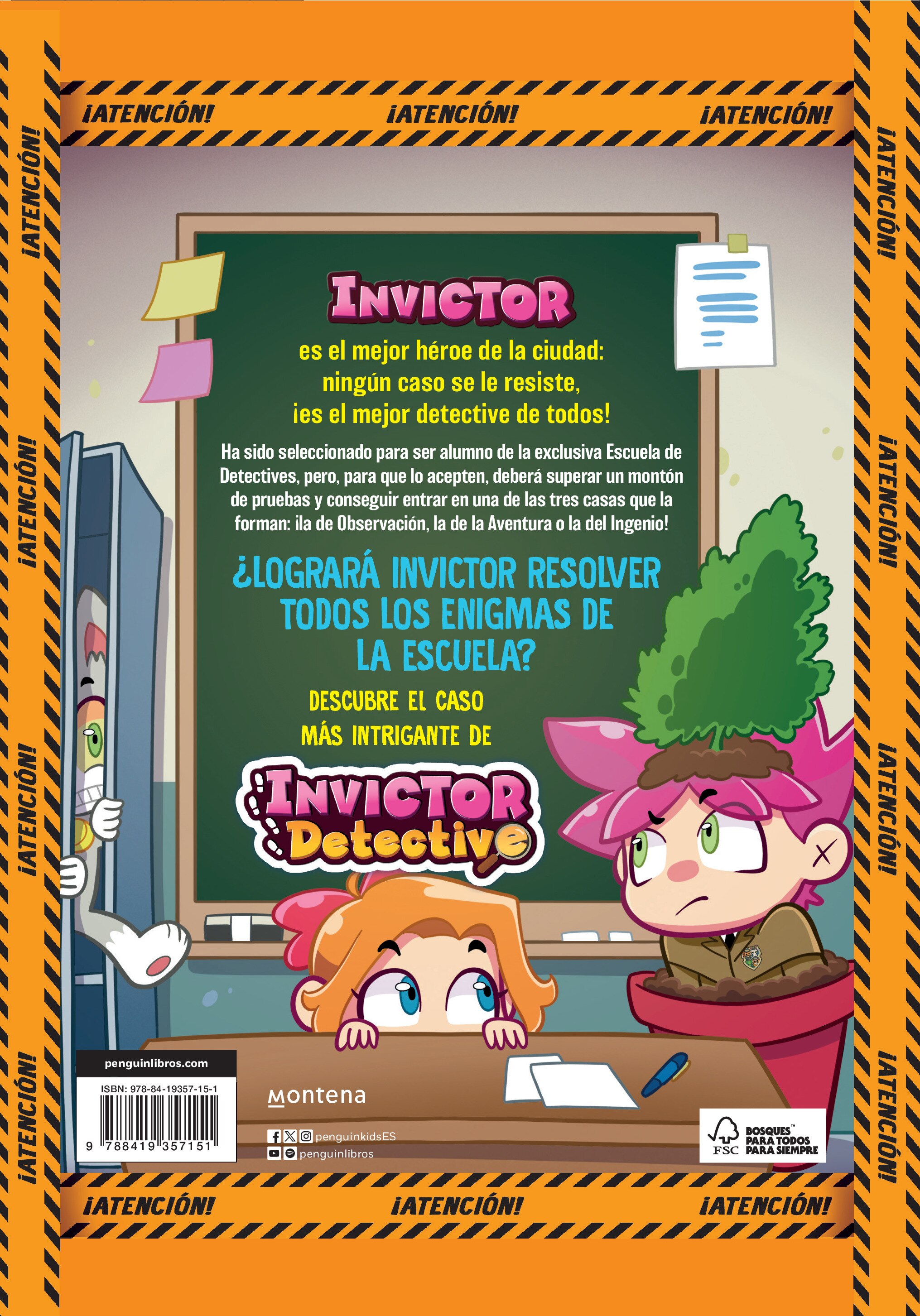 Invictor Detective escapa de la escuela (Invictor Detective 2): Incluye acertijos interactivos  (Tapa dura) 2