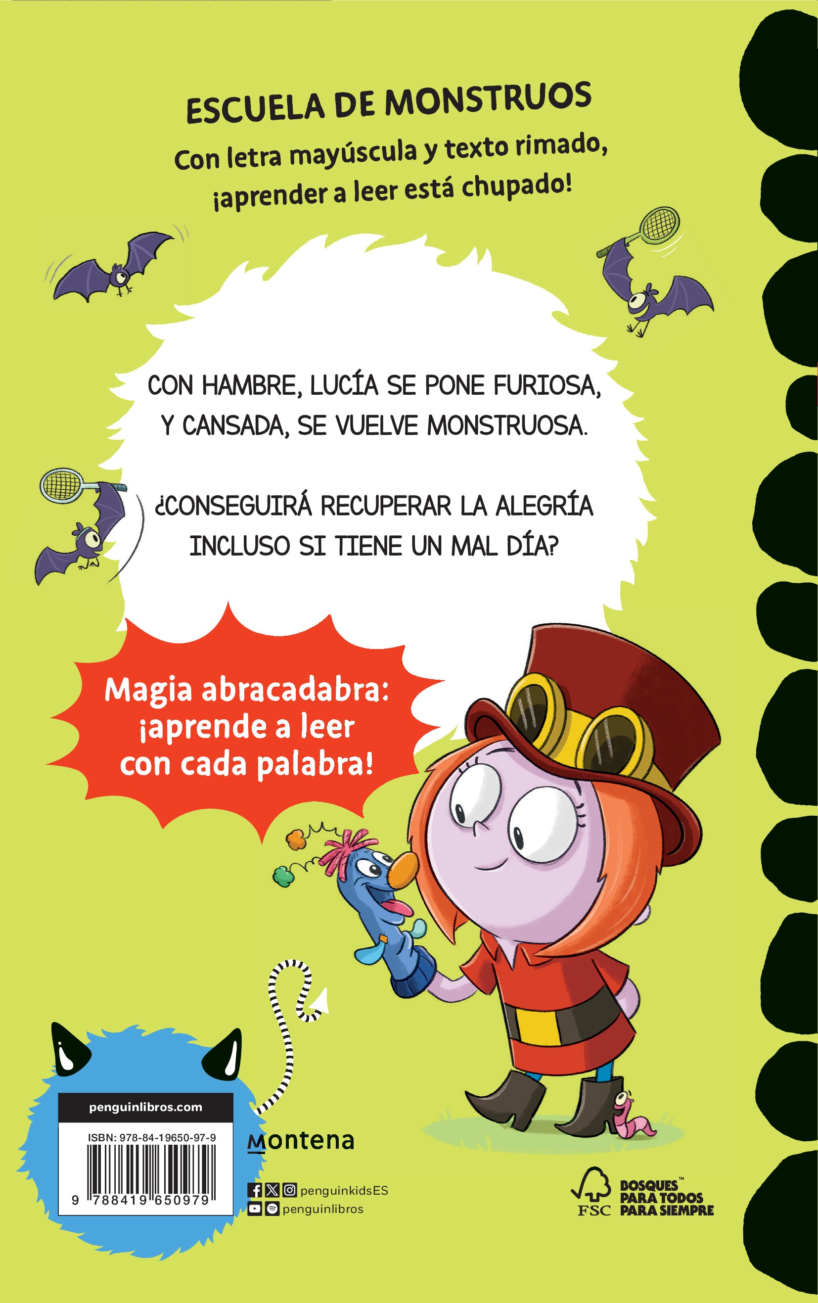 Aprender a leer en la Escuela de Monstruos 15 - Cuidado cuando me enfado: En letra MAYÚSCULA (libros para niños a partir de 5 años)  (Tapa blanda) 2