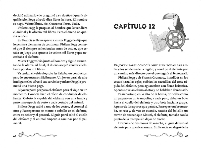 Julio Verne - La vuelta al mundo en 80 días (edición actualizada, ilustrada y adaptada)  (Tapa blanda) 8
