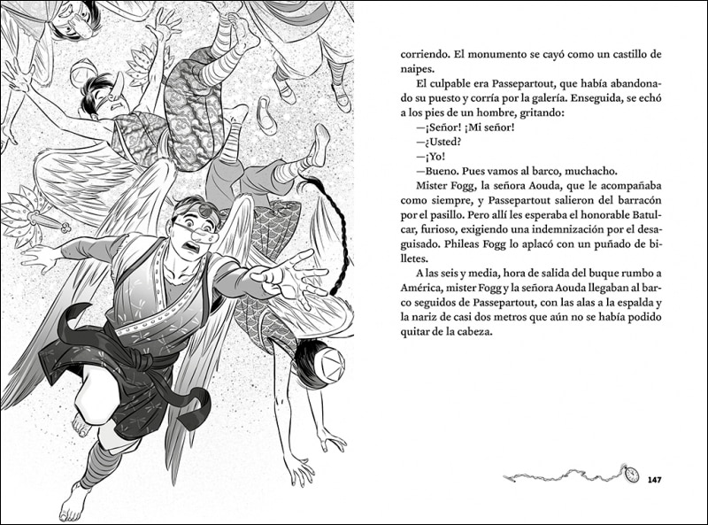 Julio Verne - La vuelta al mundo en 80 días (edición actualizada, ilustrada y adaptada)  (Tapa blanda) 11