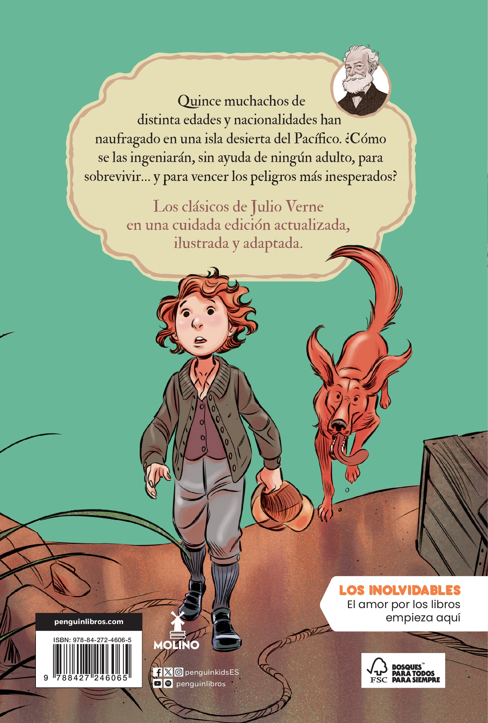 Julio Verne - Dos años de vacaciones (edición actualizada, ilustrada y adaptada)  (Tapa blanda) 2