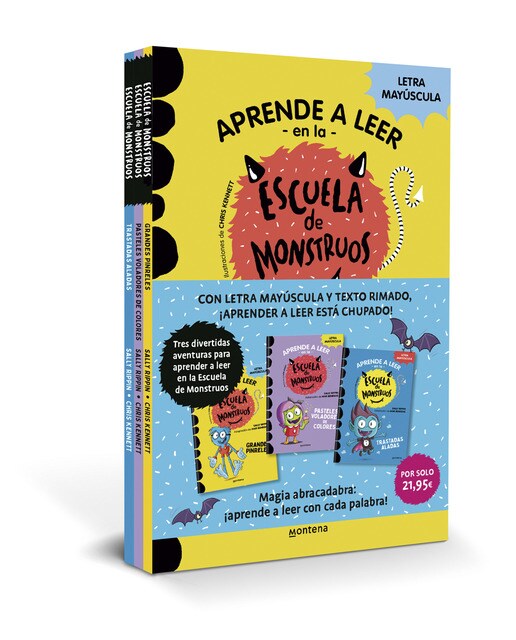 Imagen 0 de Aprender a leer en la Escuela de Monstruos - Pack con los libros 4, 5 y 6: En letra MAYÚSCULA (libros para niños a partir de 5 años)  (Tapa blanda)