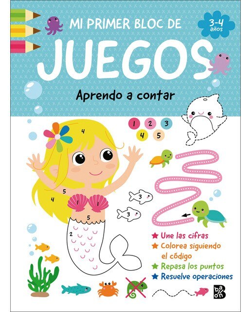 Imagen 0 de MI PRIMER BLOC DE JUEGOS-APRENDO A CONTAR (Tapa blanda)