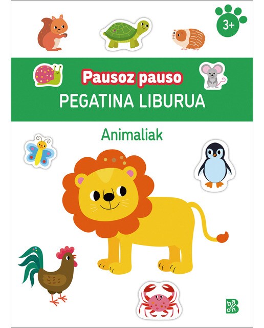 PAUSOZ PAUSO - PEGATINA LIBURUA -ANIMALIAK (Capa mole) 1