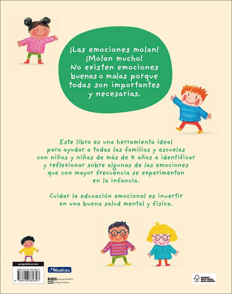 Imagen 2 de Mis emociones molan: Un libro para hablar sobre las emociones y reflexionar juntos  (Tapa dura)